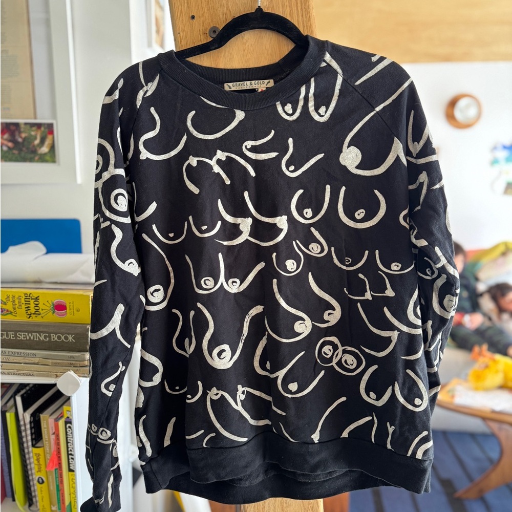 Gravel and Gold Boob Sweatshirt